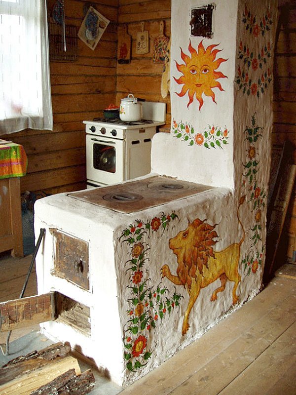 деревенская русская печь своими руками