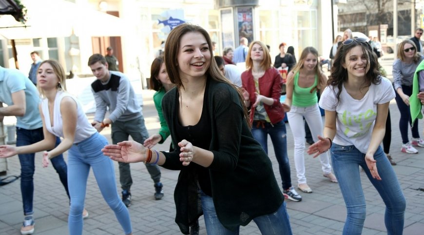 флэшмоб движения фото