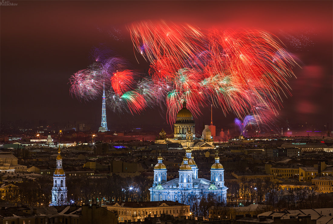 петербург праздничный салют 23 февраля фото