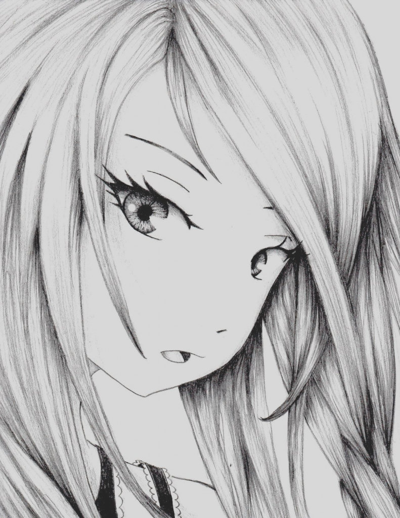 аниме рисунки карандашом фото