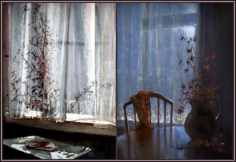 Картина дождя за окном