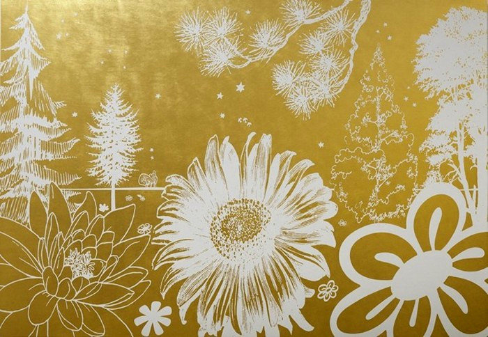 floral murals: цветочные росписи на стенах от пола моррисона (paul morrison) фото