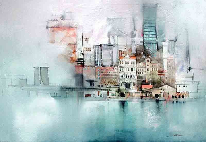 акварелист джон ловетт (john lovett). фото