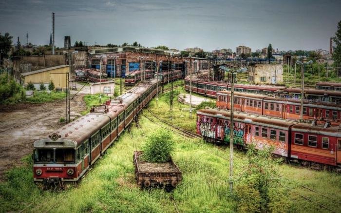 заброшенное депо железная дорога фото