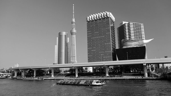 Tokyo Skytree телевизионная башня, река Сумида