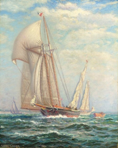 художник-маринист james gale tyler (american, 1855-1931) фото