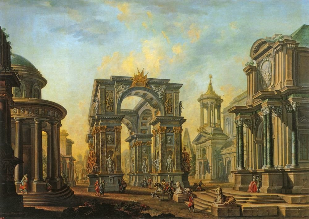 бельский алексей иванович. архитектурный пейзаж. 1789. фото