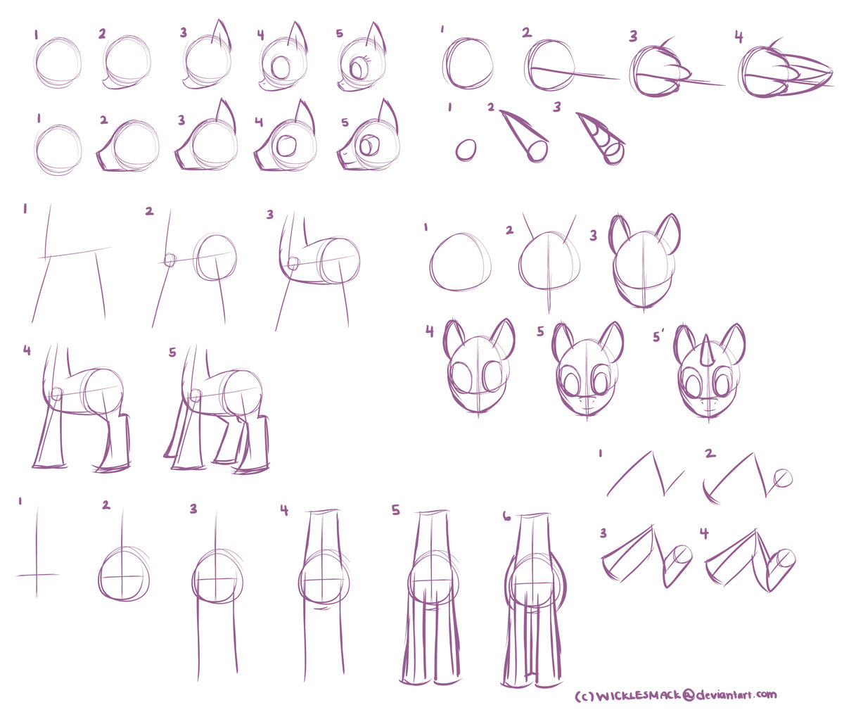 Лицо пони как нарисовать