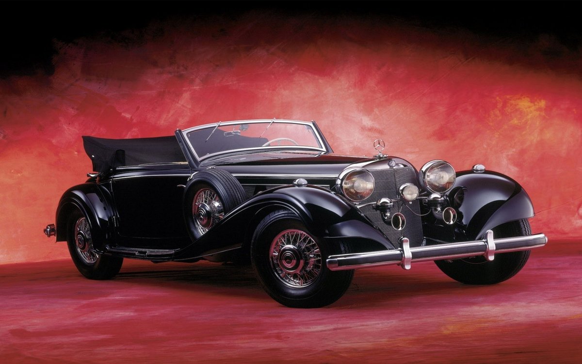 старинные автомобилиmercedes-benz 540k special roadster. фото
