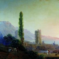 айвазовский иван константинович - вид на тифлис (тбилиси) фото