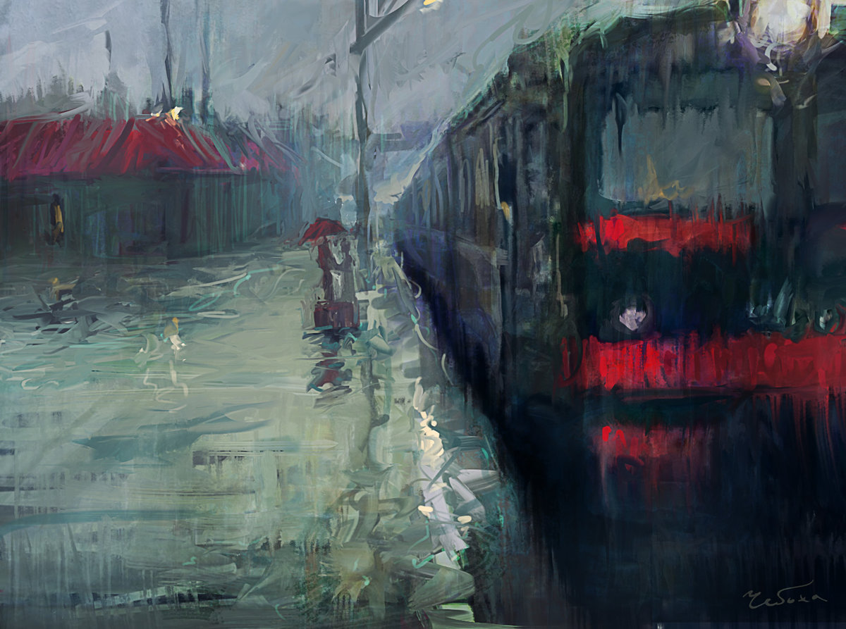 , david tutwiler поезда в живописи фото