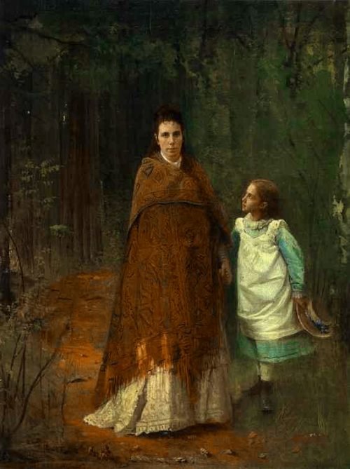 иван крамской. «портрет жены и дочери художника», 1875 фото