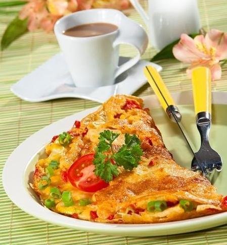 омлет с овощами фото