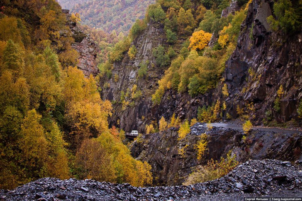 ушгули грузия осень фото