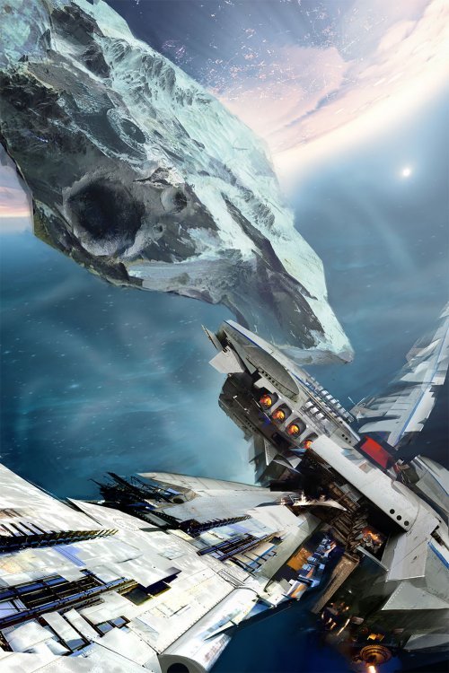 sci fi космический корабль левиафан фото