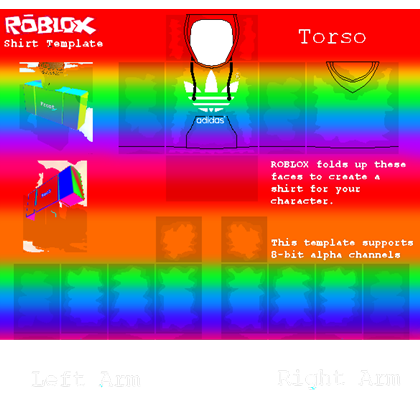 Rainbow Adidas Hoodie Shirt Template Rbxleaks Card Of The