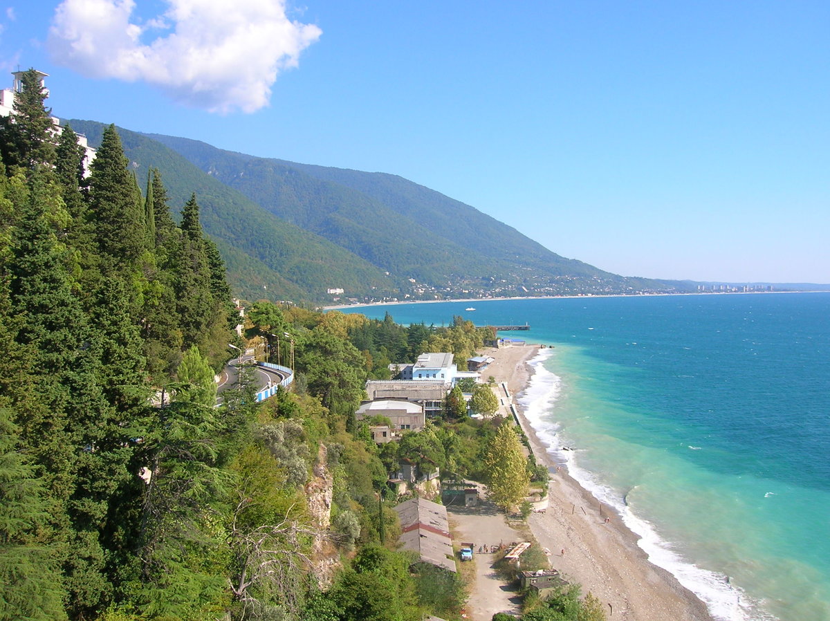 Картинки гагра морем