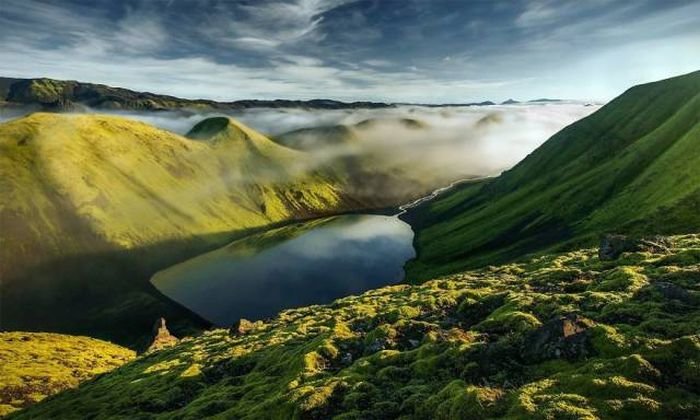 исландия озеро лаунгисьоур фото