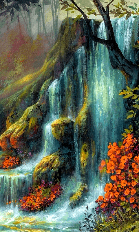 пейзаж водопад фото