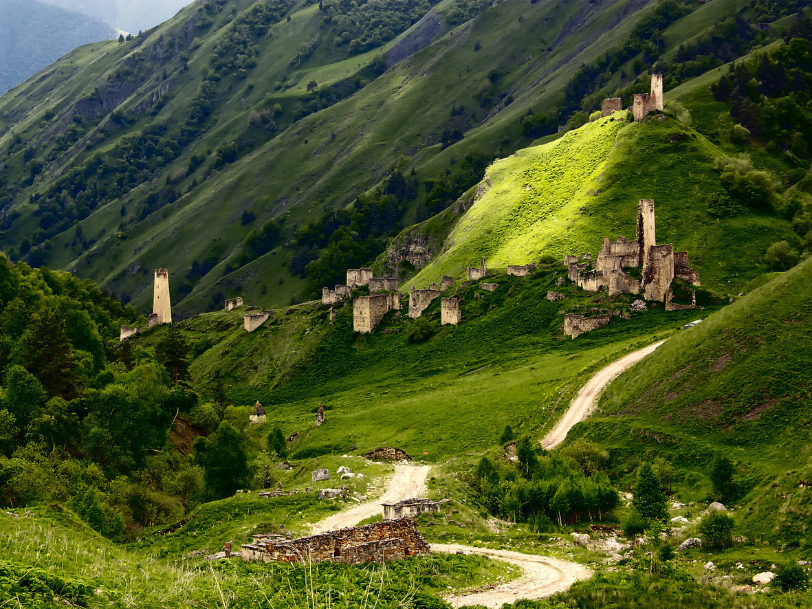 Туризм в горах Кавказа. Ингушетия.