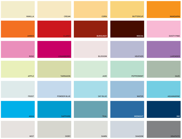 Ici Exterior Paint Color Chart