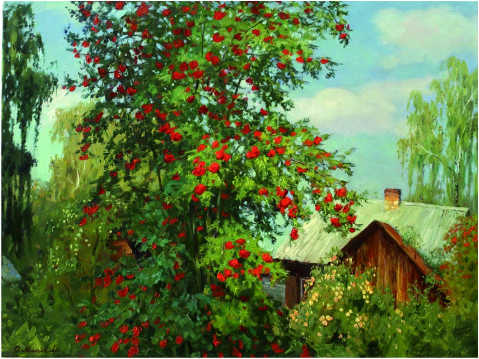 картина рябина фото