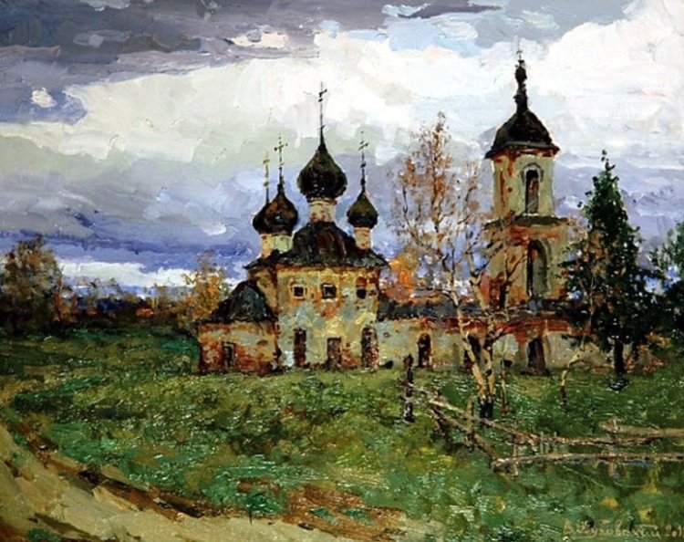 русские церкви в живописи фото