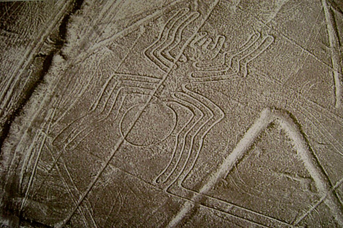 Пустыня в перу с загадочными гигантскими рисунками