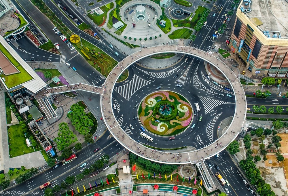 шанхай пешеходный мост луцзяцзуй фото