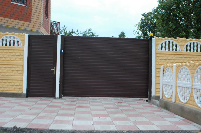 откатные ворота alutech ads400 фото