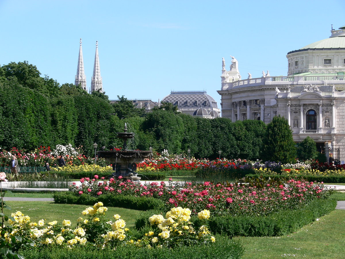 парк фольксгартен в вене фото