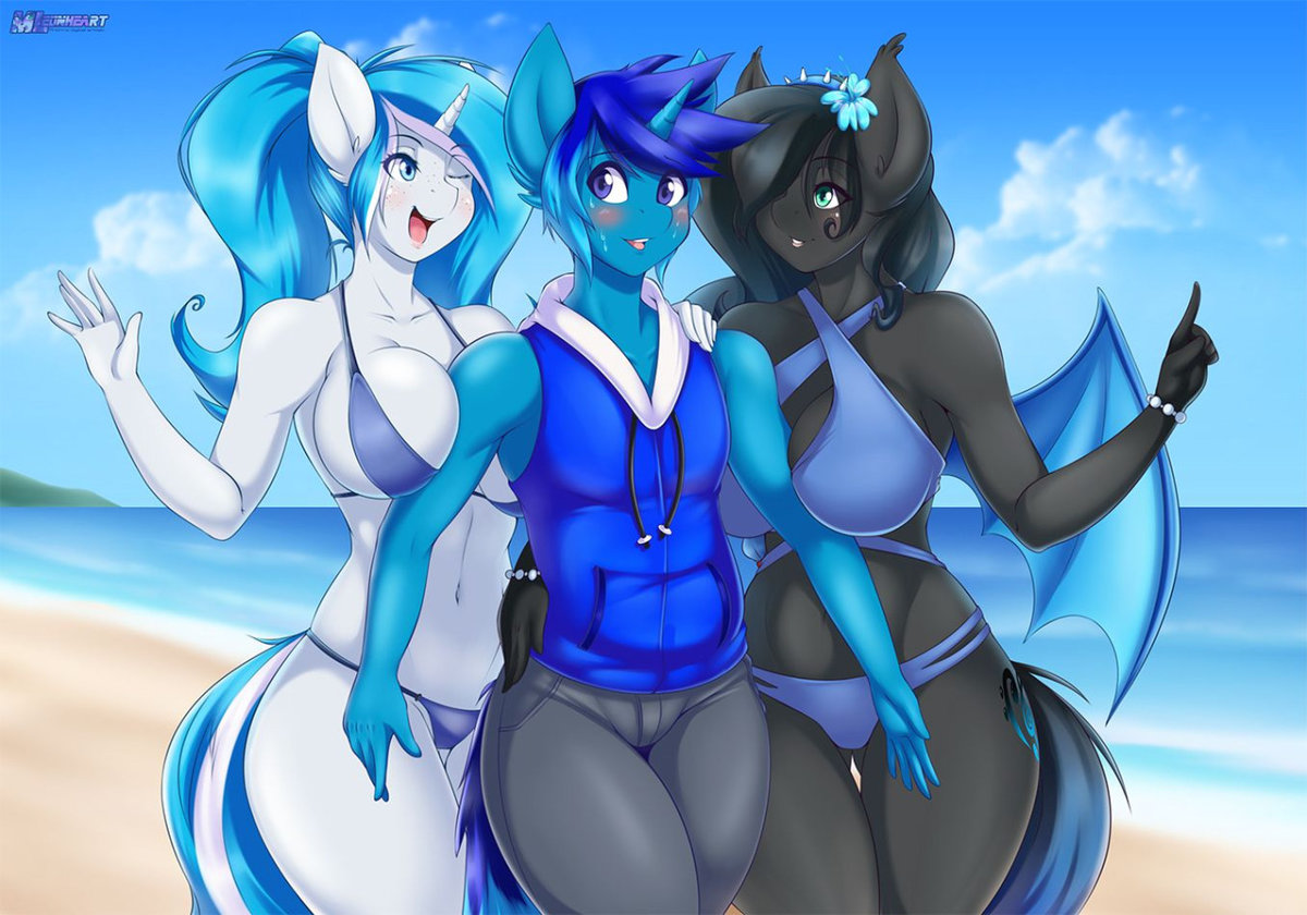 mlp anthro bikini big breasts фото