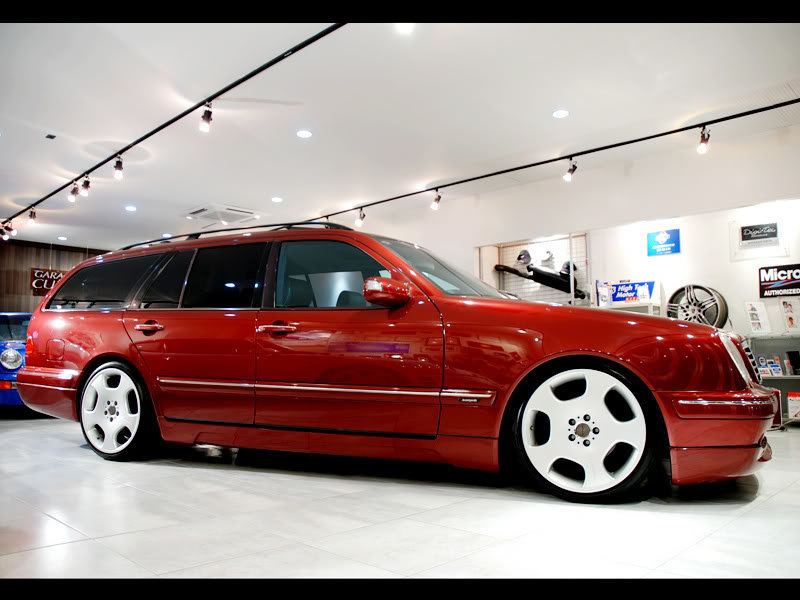 mercedes w210 универсал красный фото