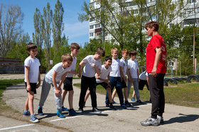 Фото 3. Соревнования по бегу в 3-х классах. Внеурочная деятельность