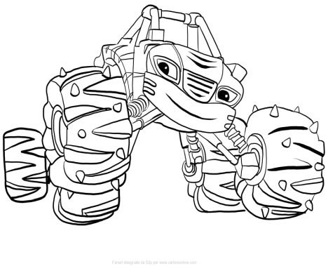 blaze and the monster machine coloring pages  carinewbi