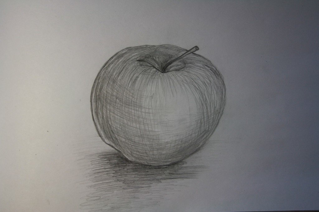 яблоки карандашом фото