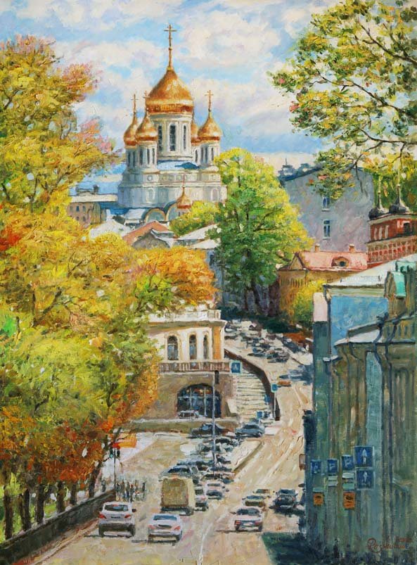 художник разживин игорь владимирович , осенняя москва фото