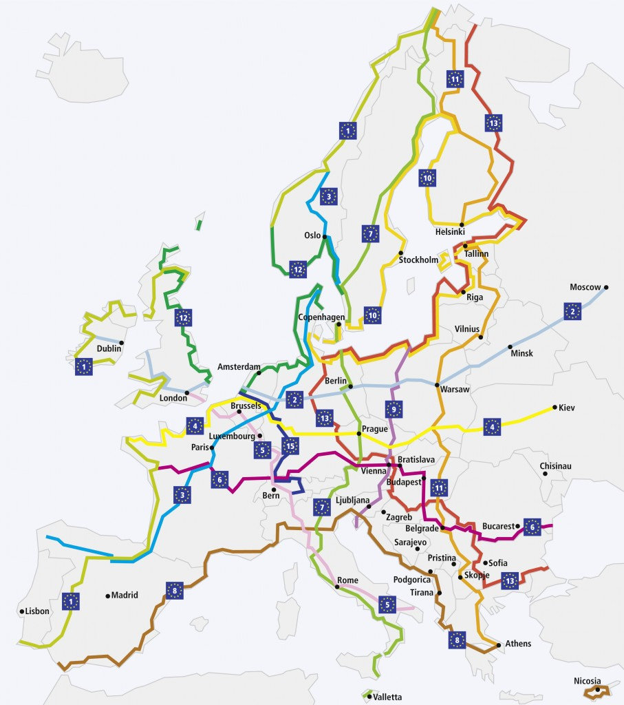 маршруты eurovelo фото
