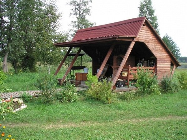дачная беседка с мангалом фото