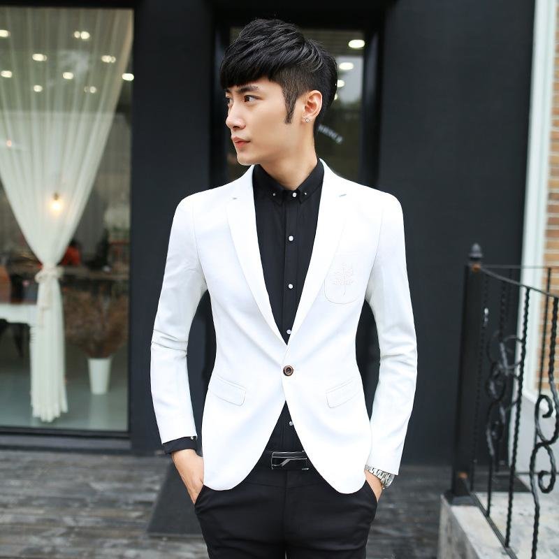 White slim fit jacket