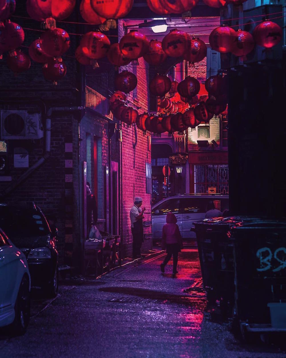 неоновый cyberpunk токио фото
