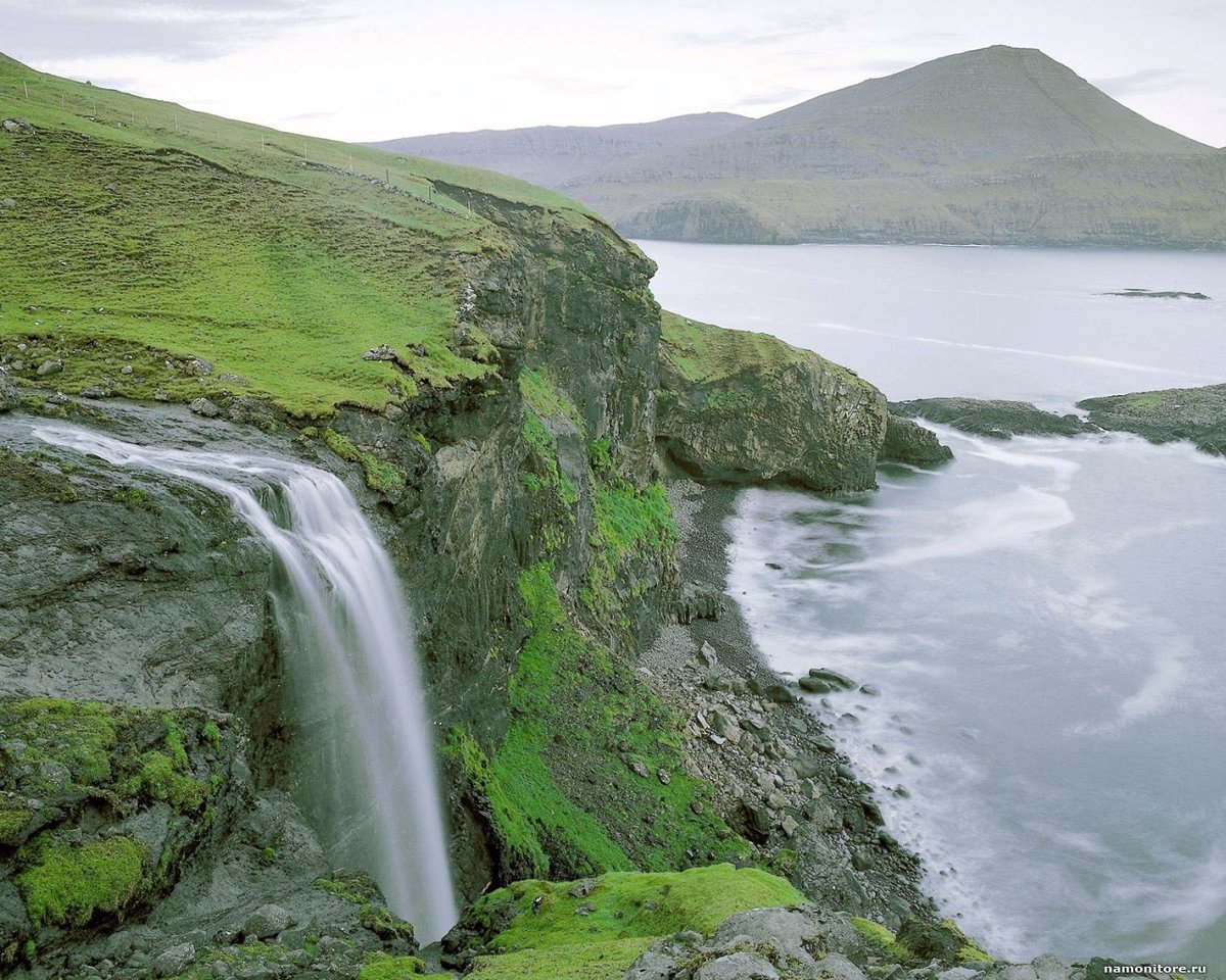 фарерские острова водопад фото