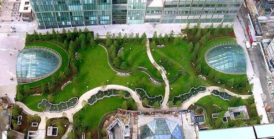 эксплуатируемая плоская кровля green roof фото
