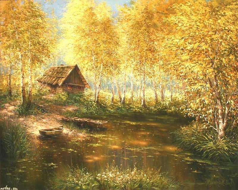 картина осень фото