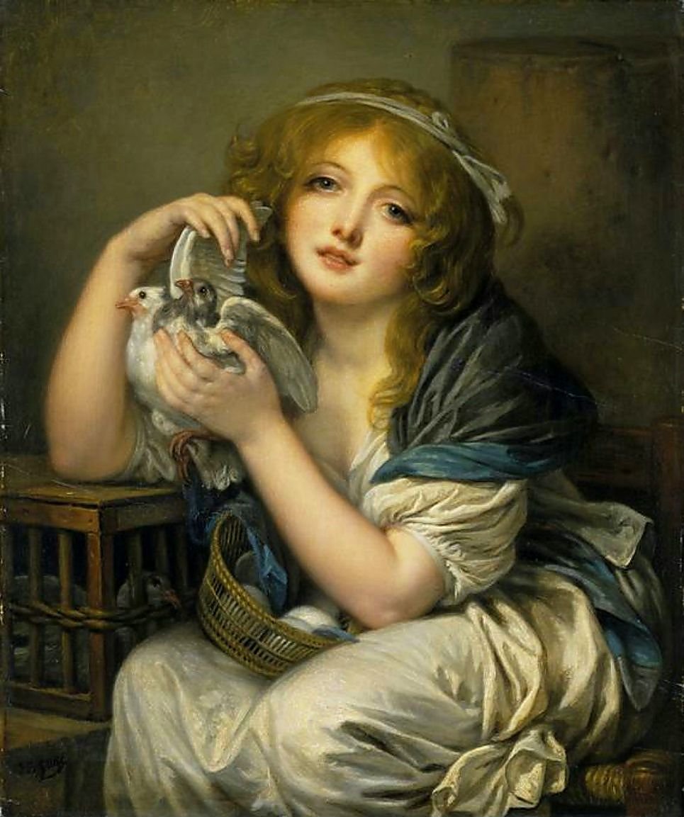 Девочка с птицами