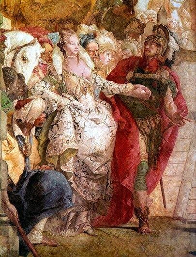 Встреча Антония с Клеопатрой (1747) -Тьеполо Джованни Баттиста