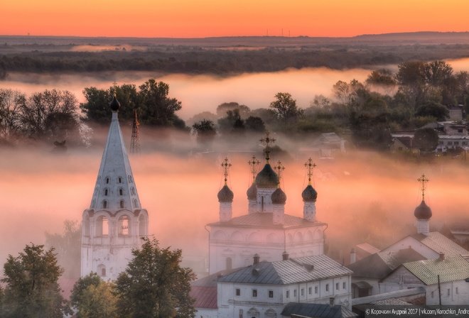 россия храм в тумане фото