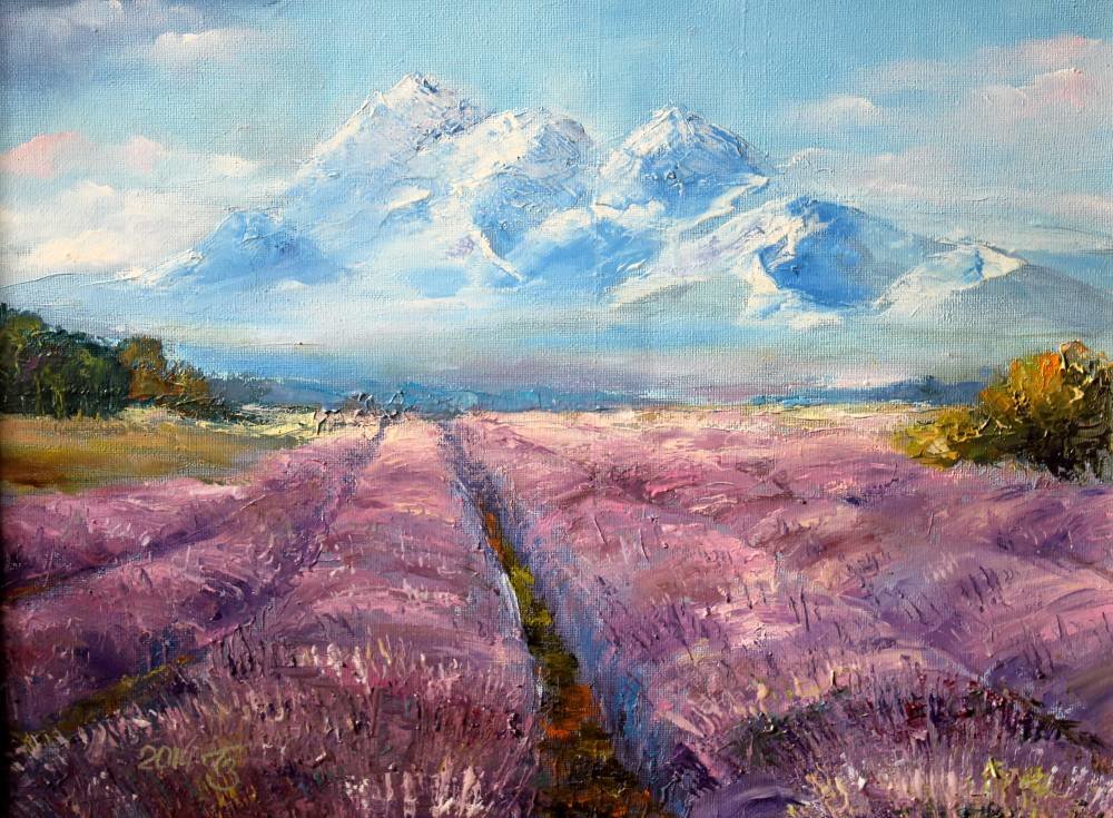 лаванда картина маслом фото