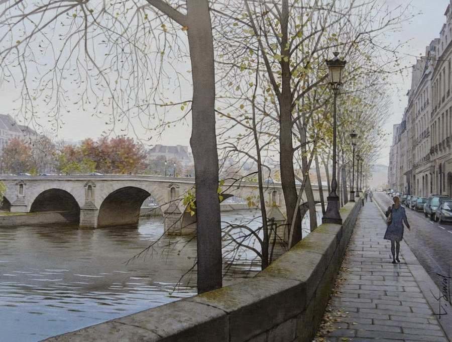 тьерри дюваль акварель фото