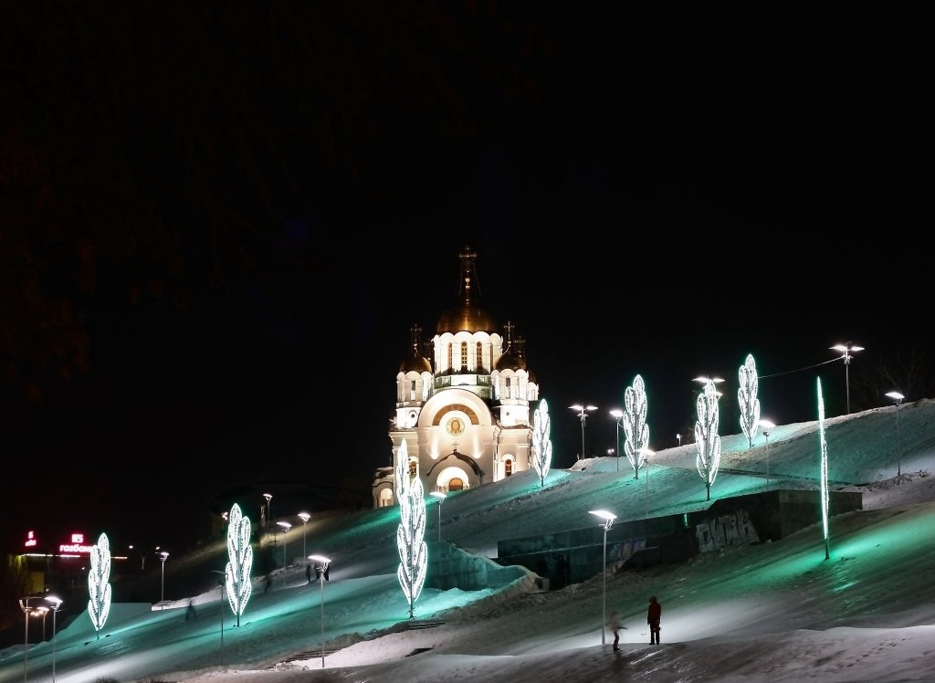 площадь славы самара зима фото